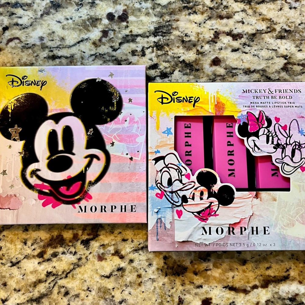 NIB limited edition Disney Morphe lips and eyes